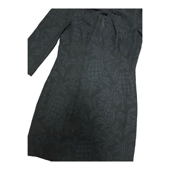 Lilly Pulitzer Kolton Stretch Shift Dress Size 4 Onyx Pineapple Pucker Jacquard - Picture 2 of 8